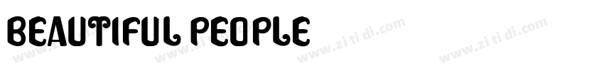 Beautiful People字体转换